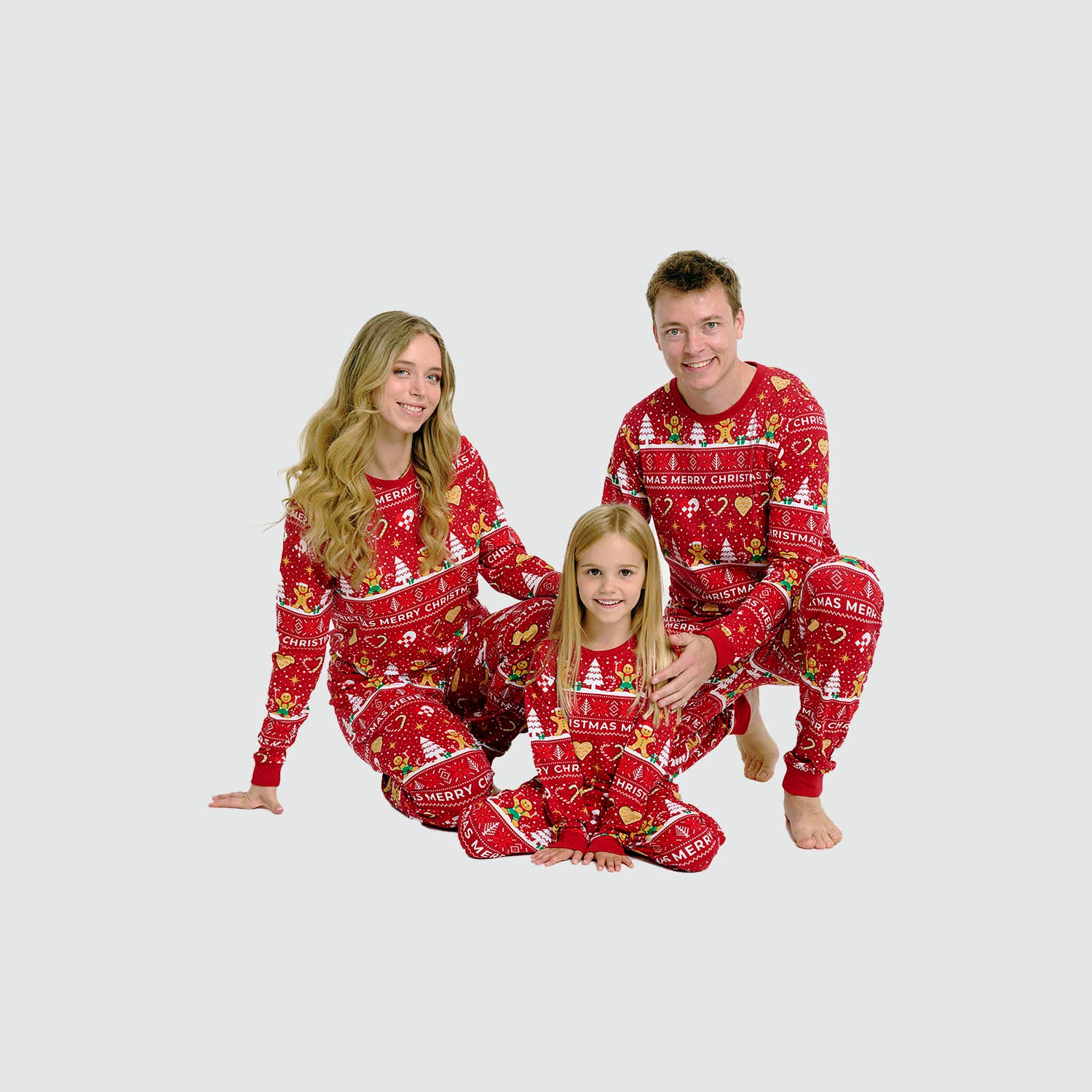 Weihnachtskeks Julepyjama Rot - Damen.